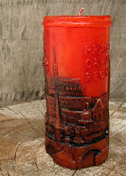 Svíčka Praha - pohled na Hradčany