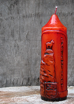 Svíčka Karlovy Vary - pohled na kamzíka